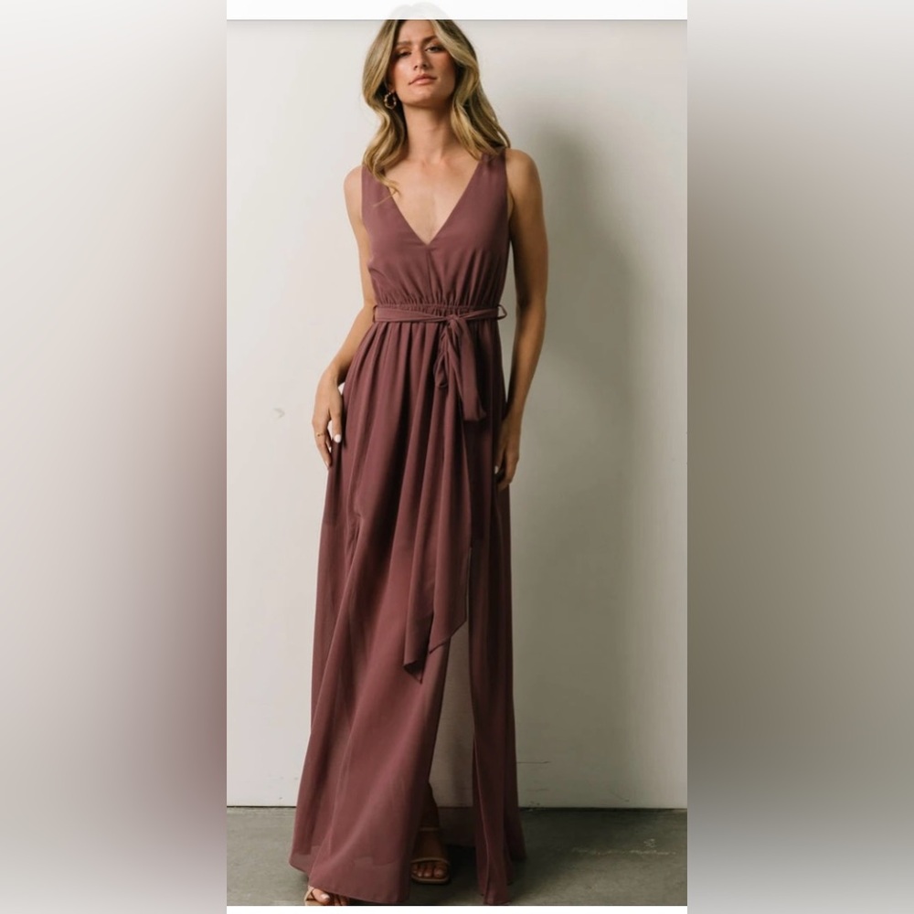 Elegant Purple Maxi Dress